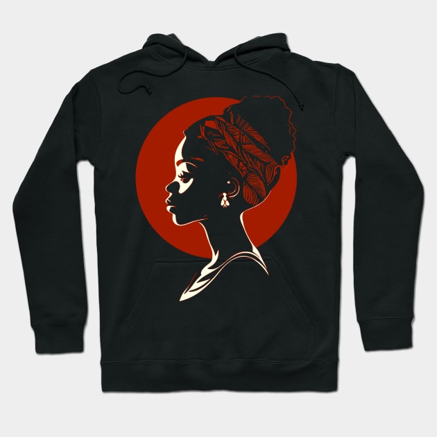 African American Woman Hoodie by Apocatnipse Meow